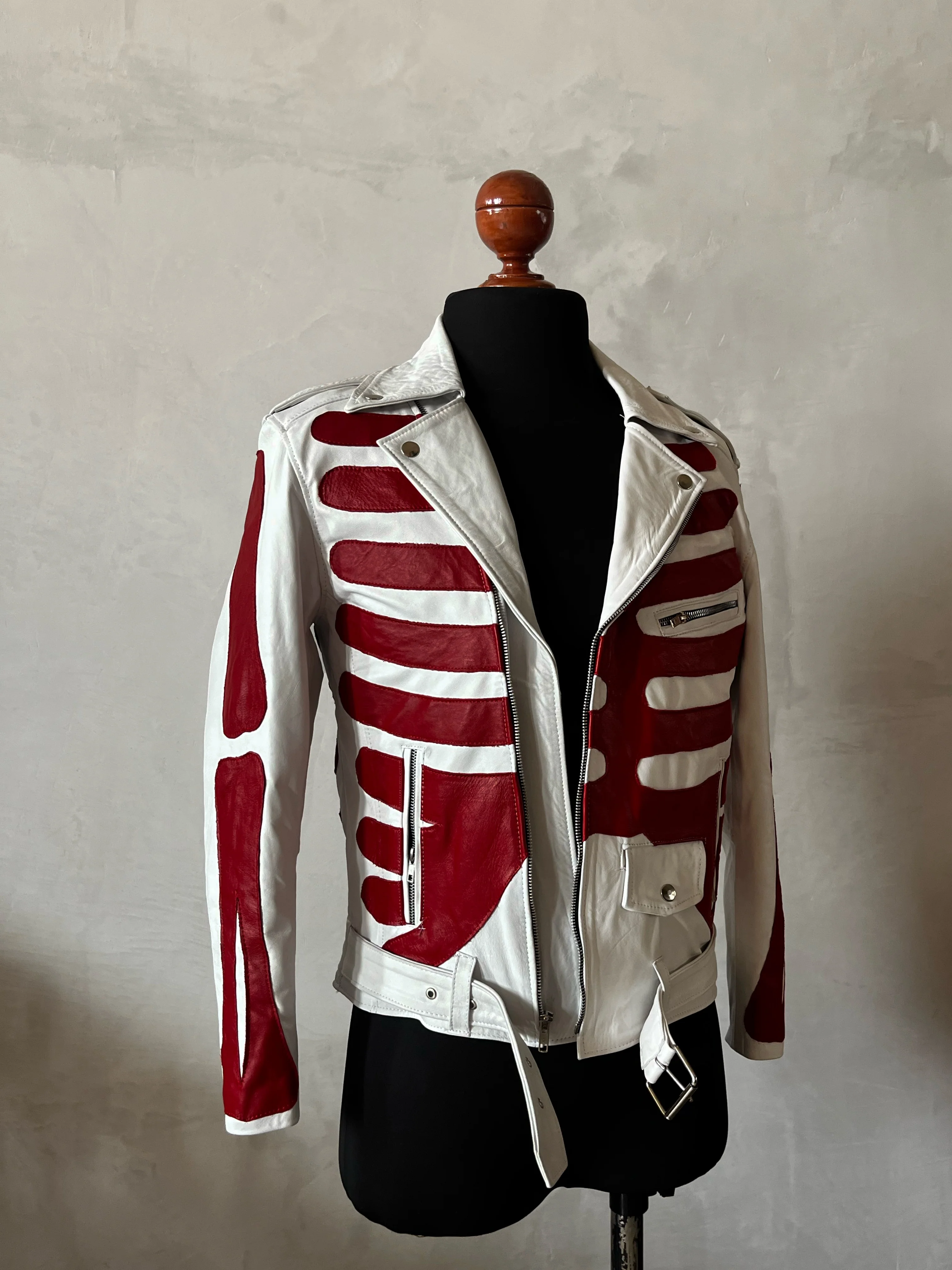 Biker no.1 Axl bones white & red - Image 4