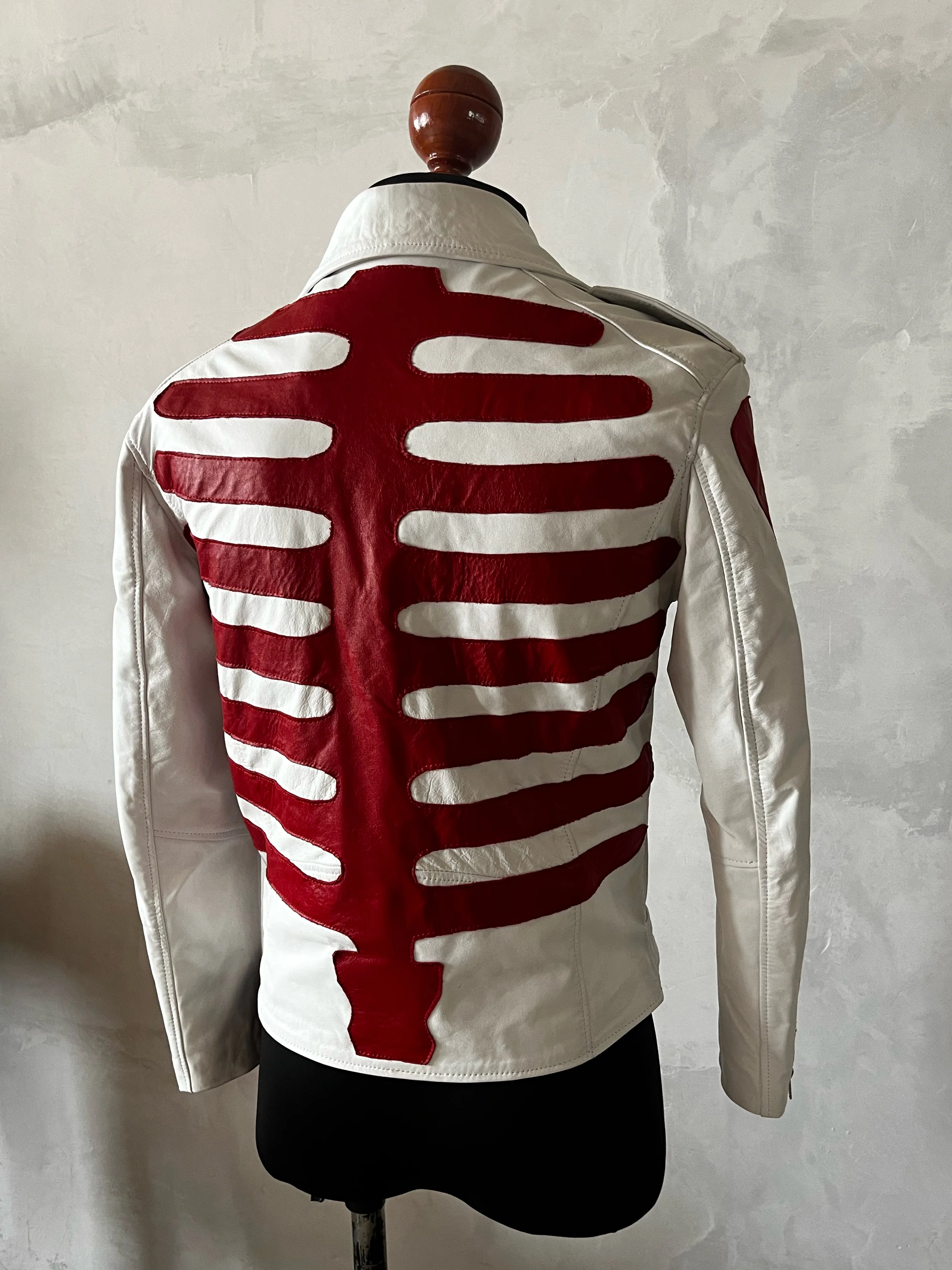 Biker no.1 Axl bones white & red - Image 5