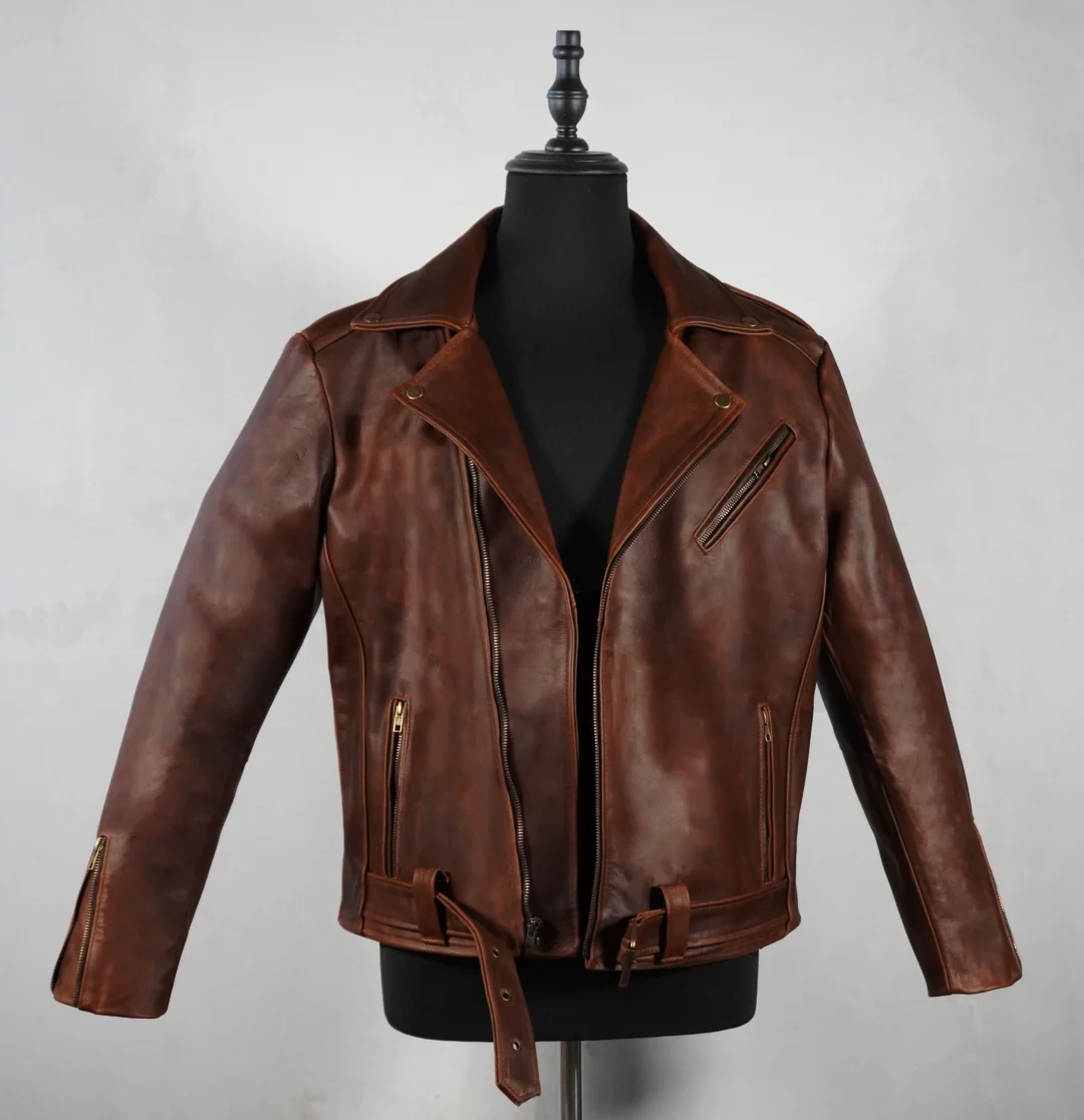 Biker no.1 cuero tabaco
