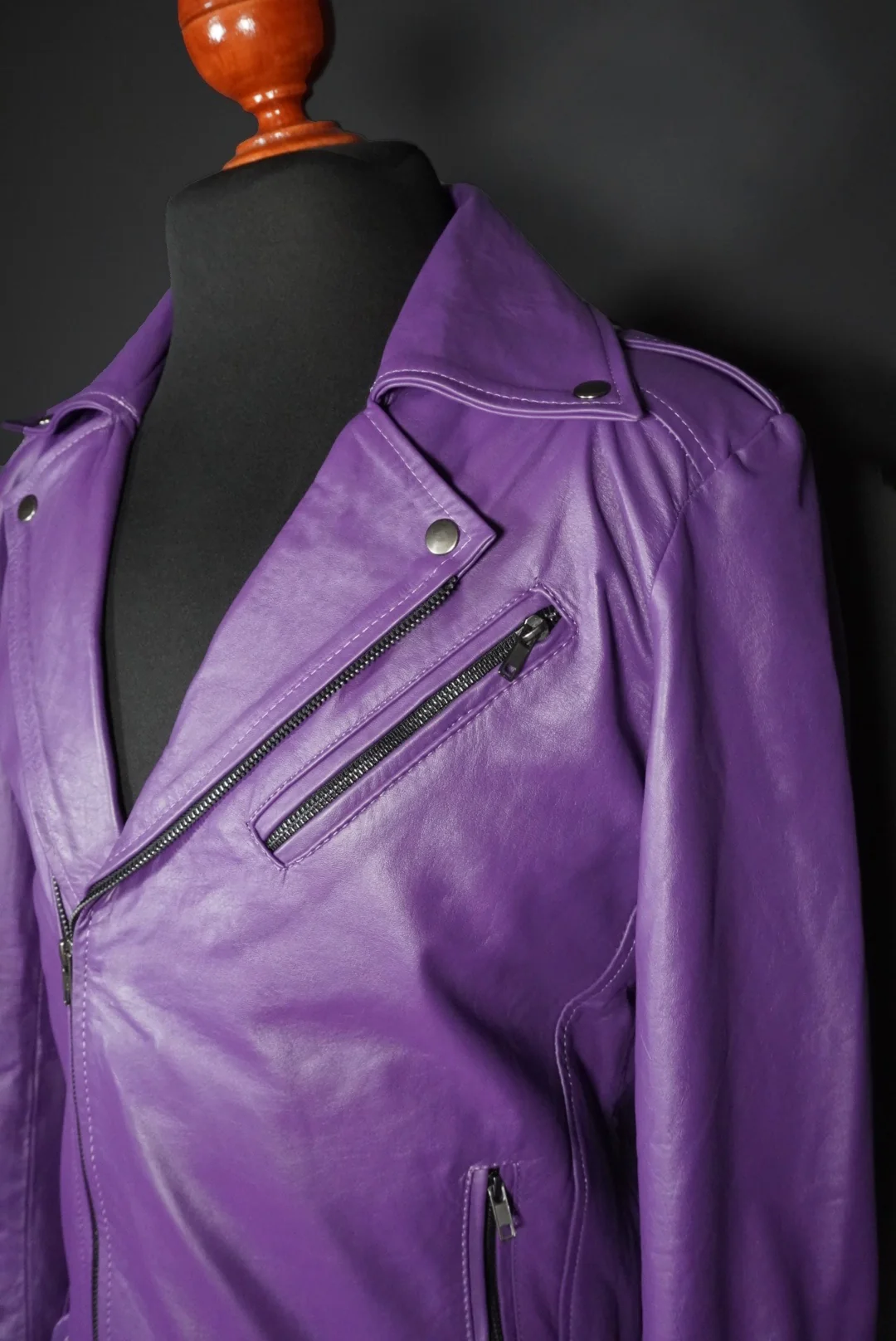 Biker no.1 deep purple - Image 5