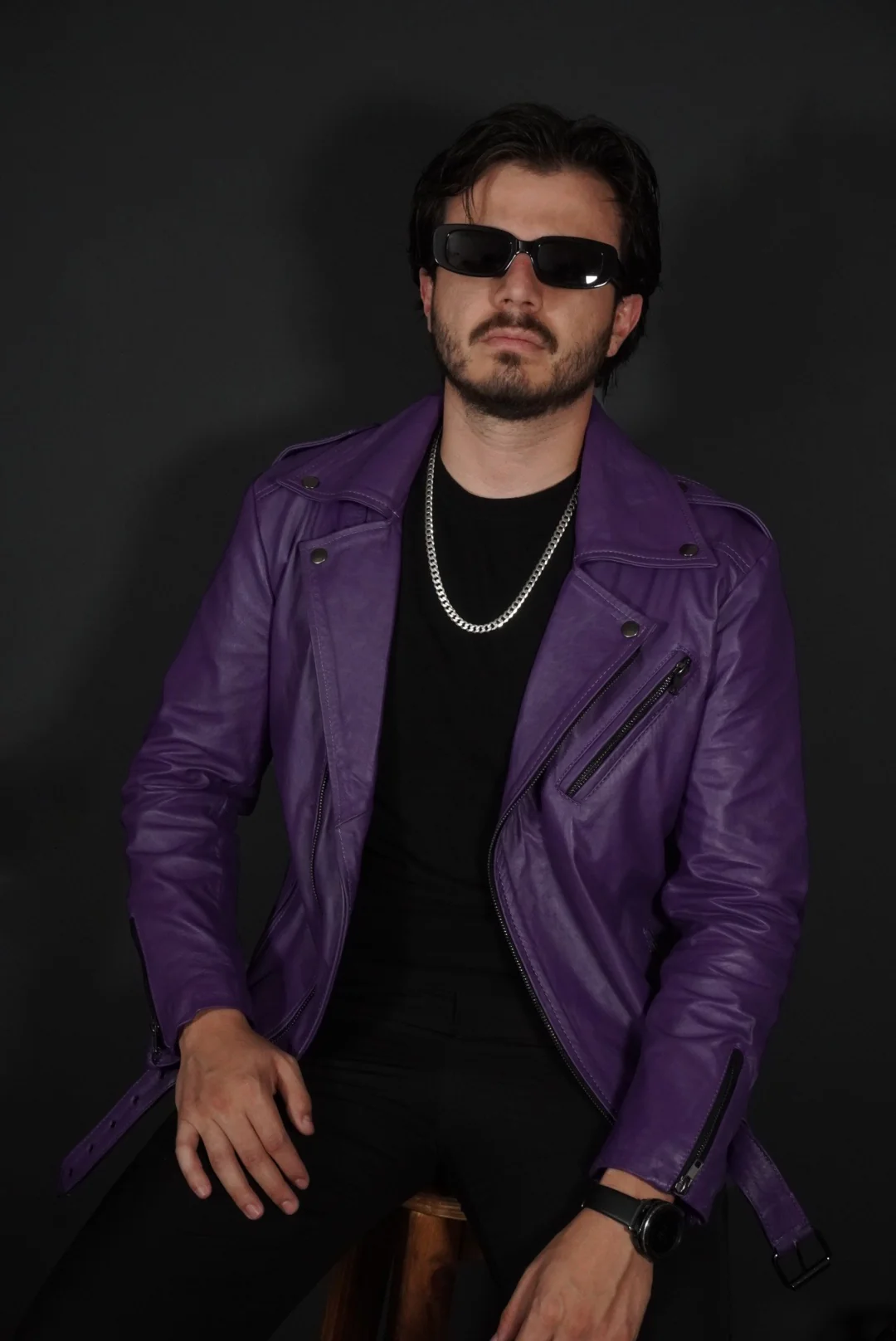 Biker no.1 deep purple - Image 7