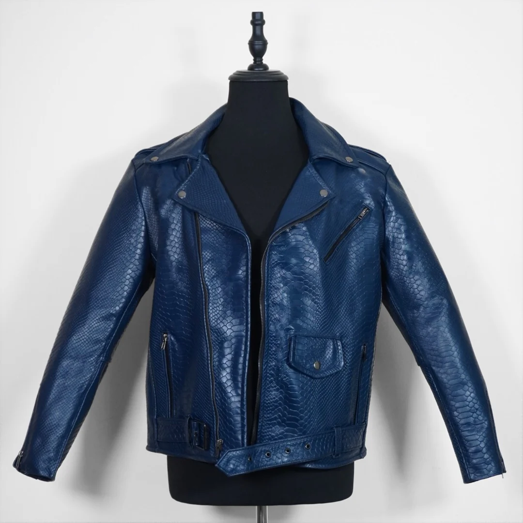 Biker no.1 snake blue