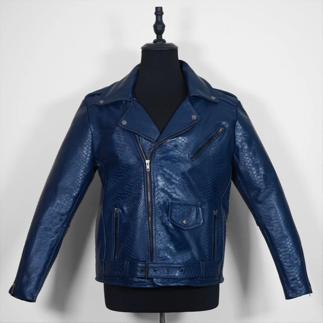 Biker no.1 snake blue - Image 2
