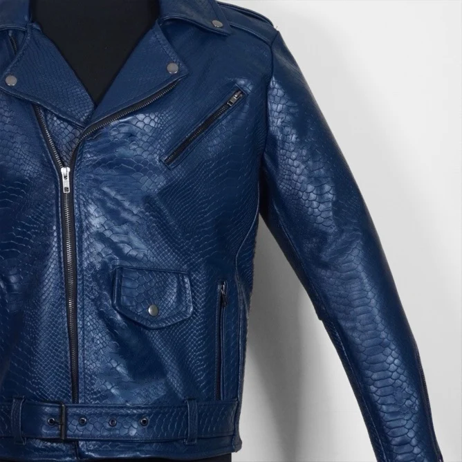 Biker no.1 snake blue - Image 5