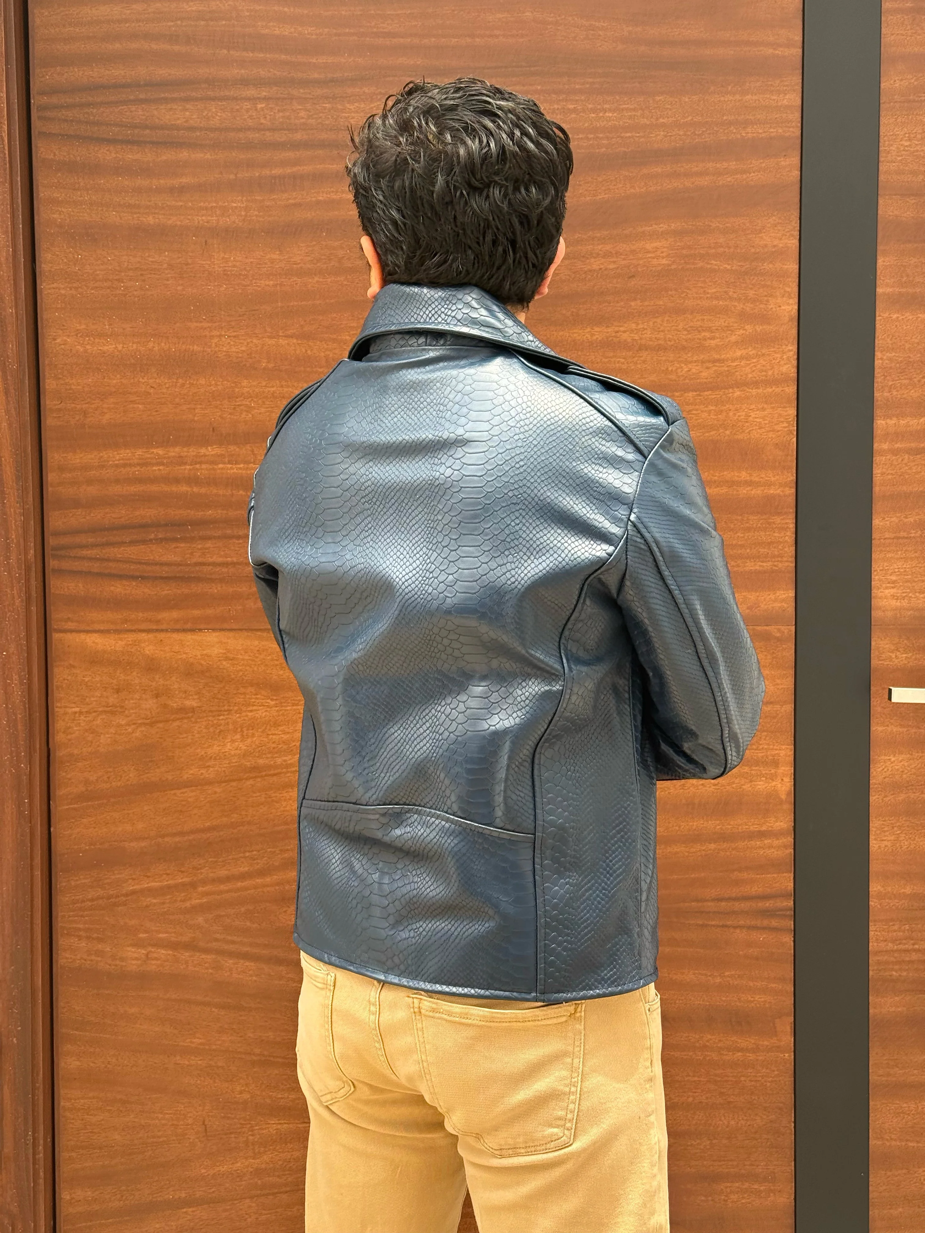 Biker no.1 snake blue - Image 9