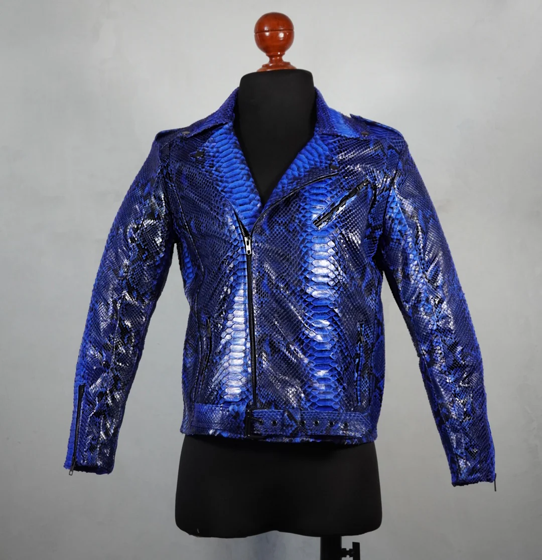 Biker no.1 snake blue - Image 4