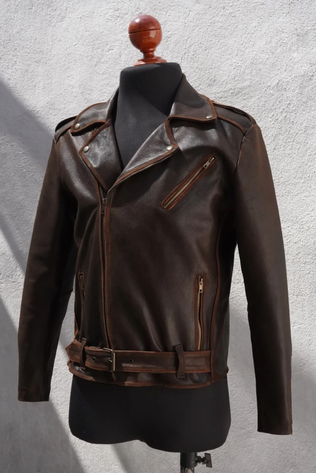 Biker no.1 vintage brown - Image 3