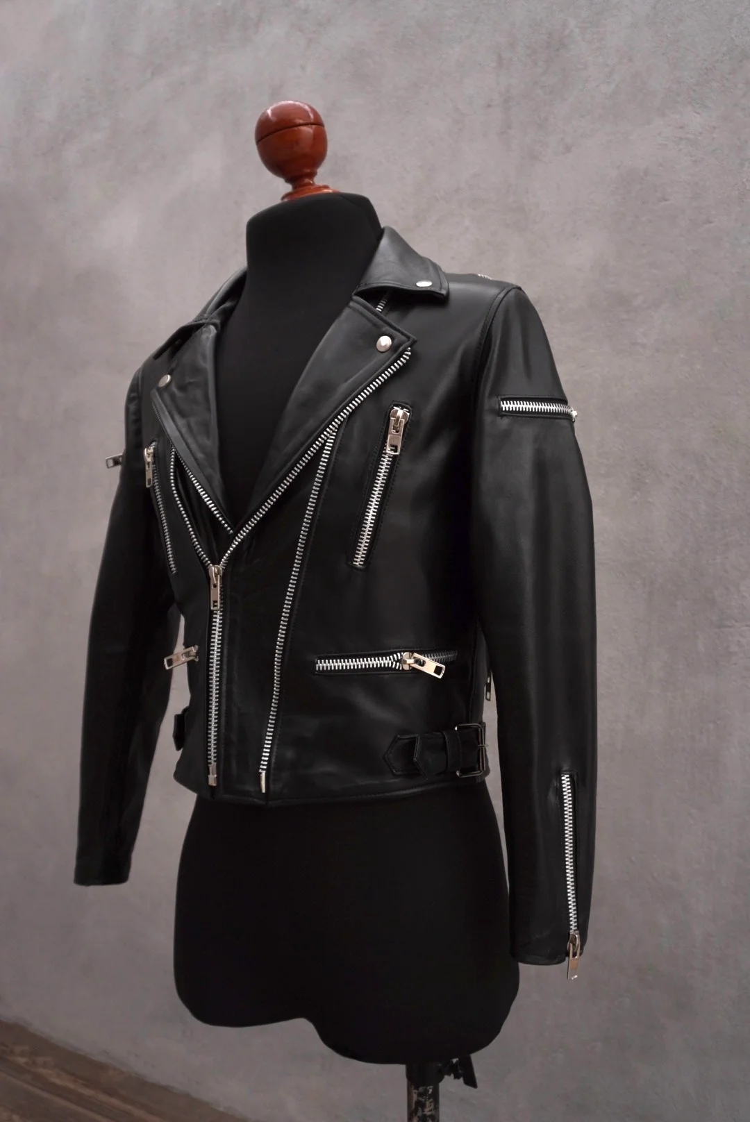 Biker no.12 wide zippers black - Image 2