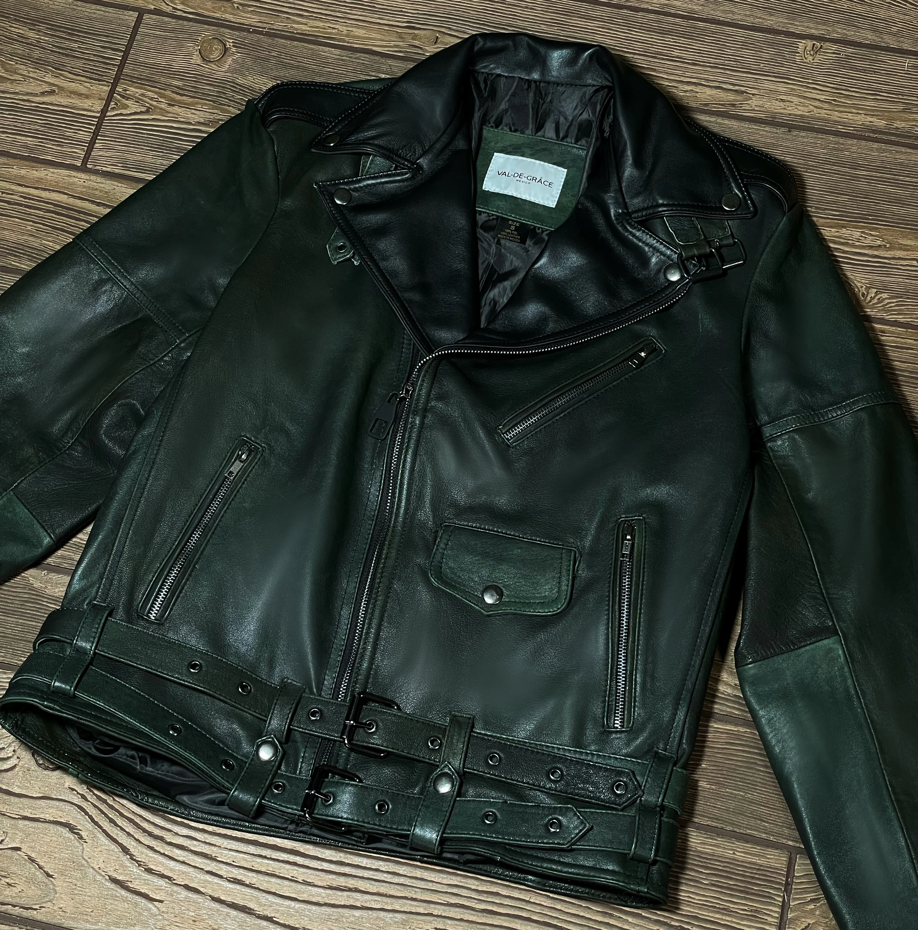 Biker no.3 green & black - Image 4