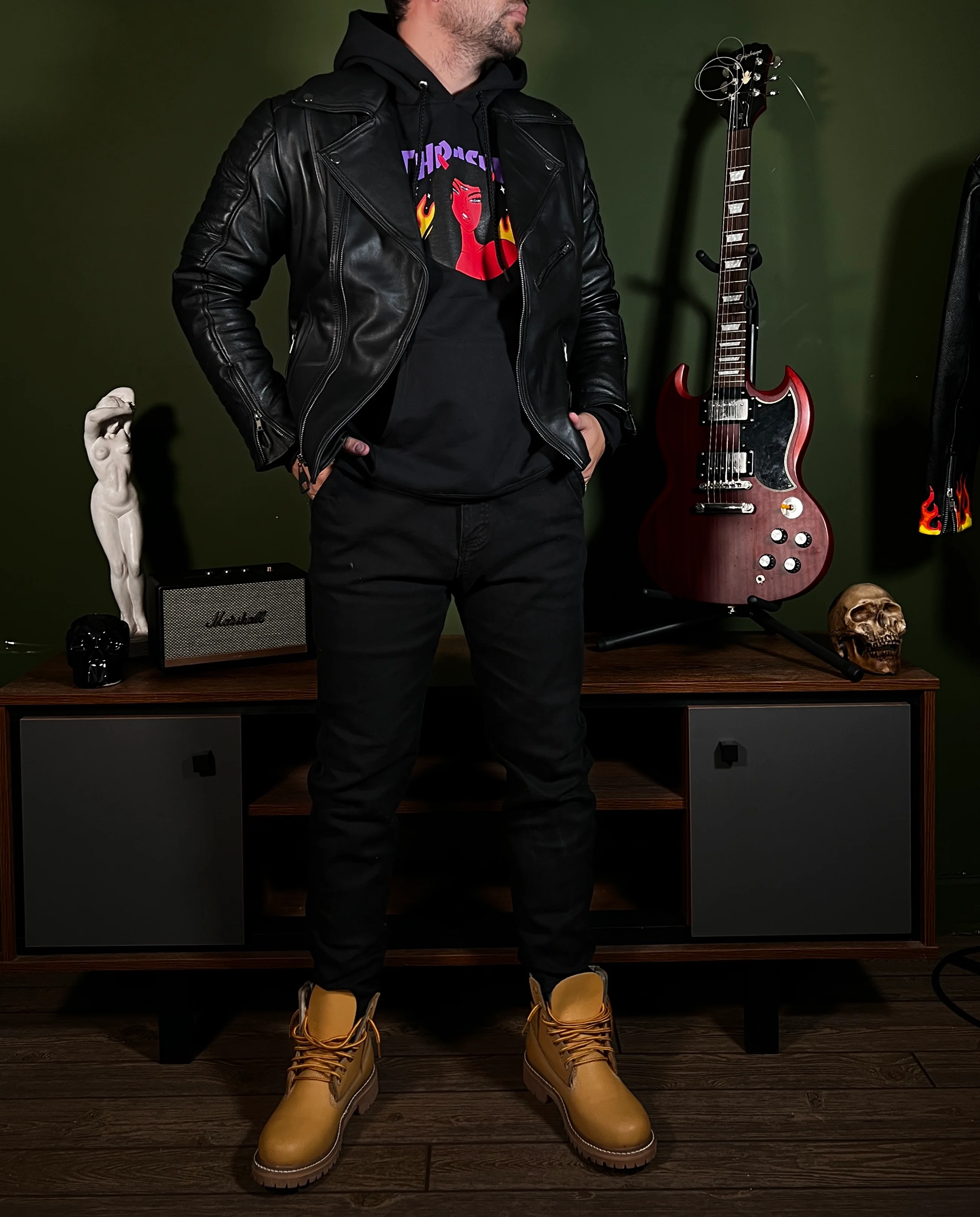 Biker no.4 darkest black caballero - Image 6