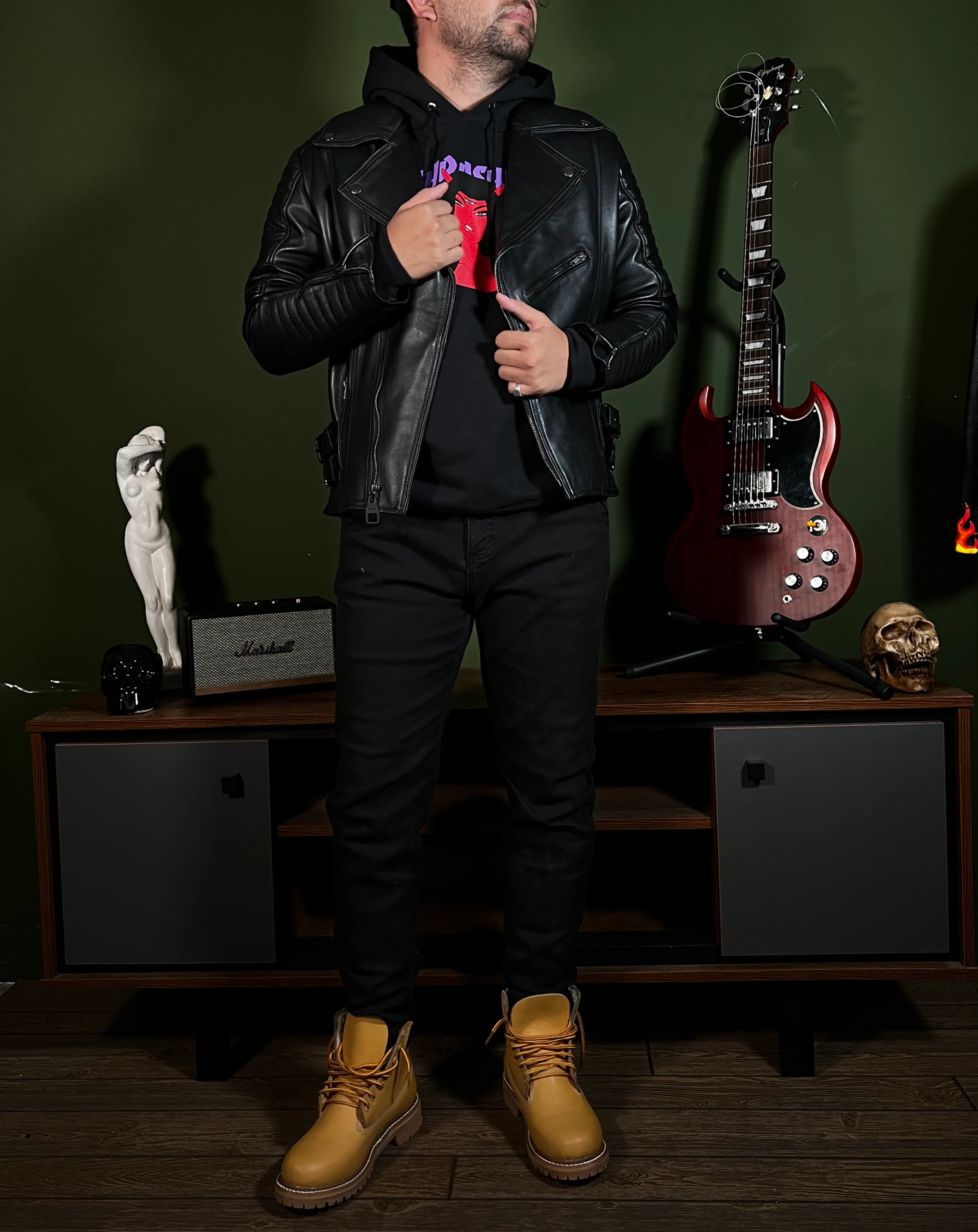 Biker no.4 darkest black caballero - Image 7