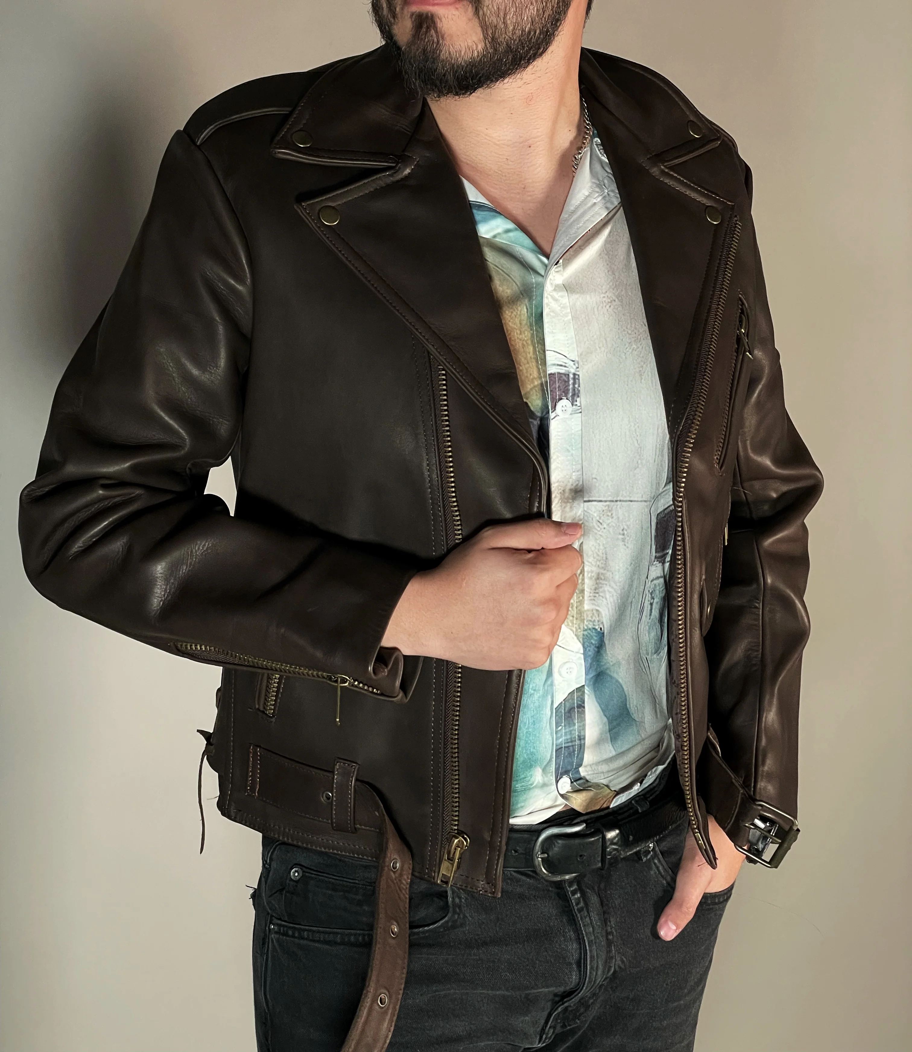 -Biker no. 6 dark chocolate- - Image 7