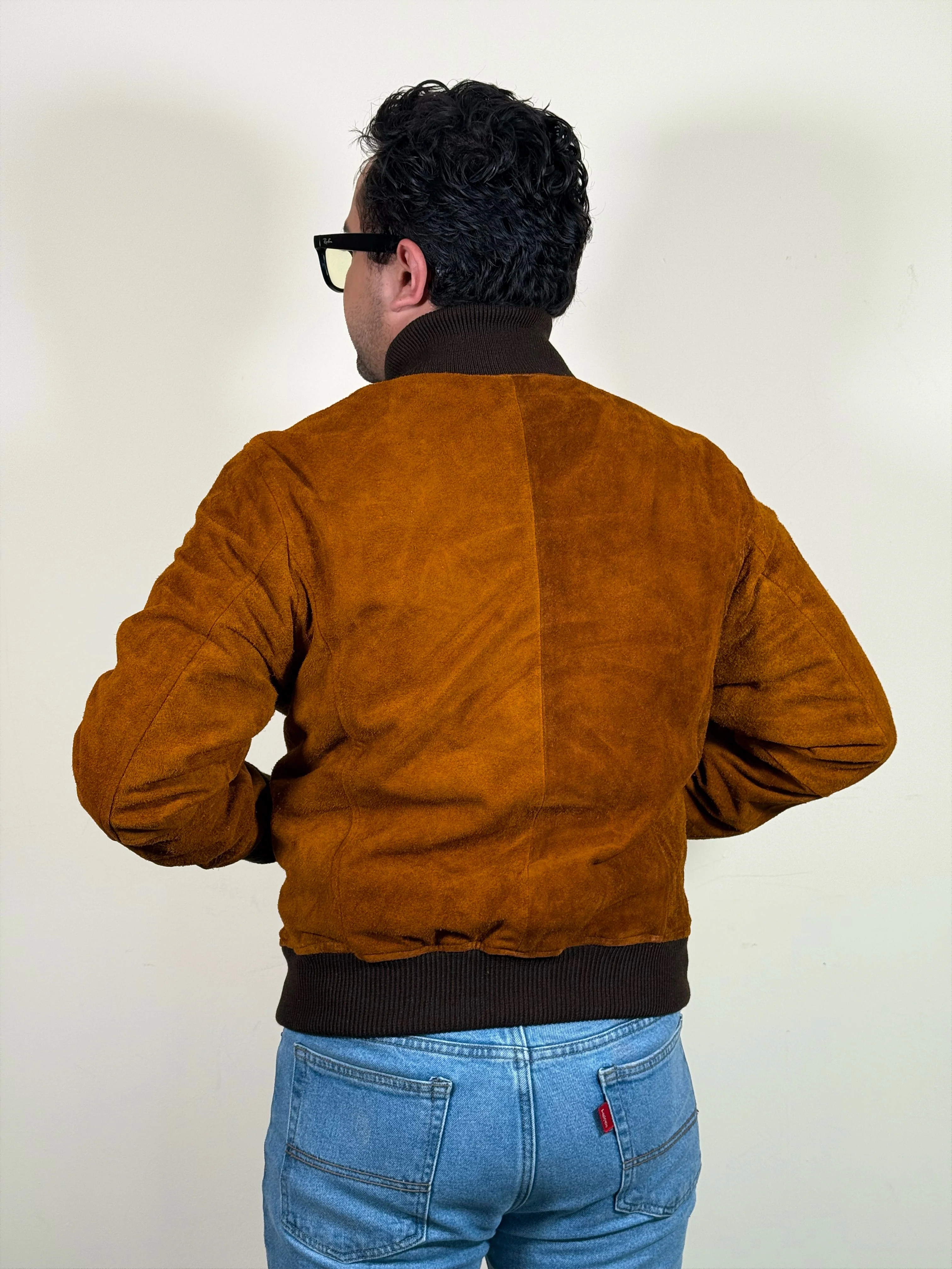 Bomber gamuza camel - Image 14