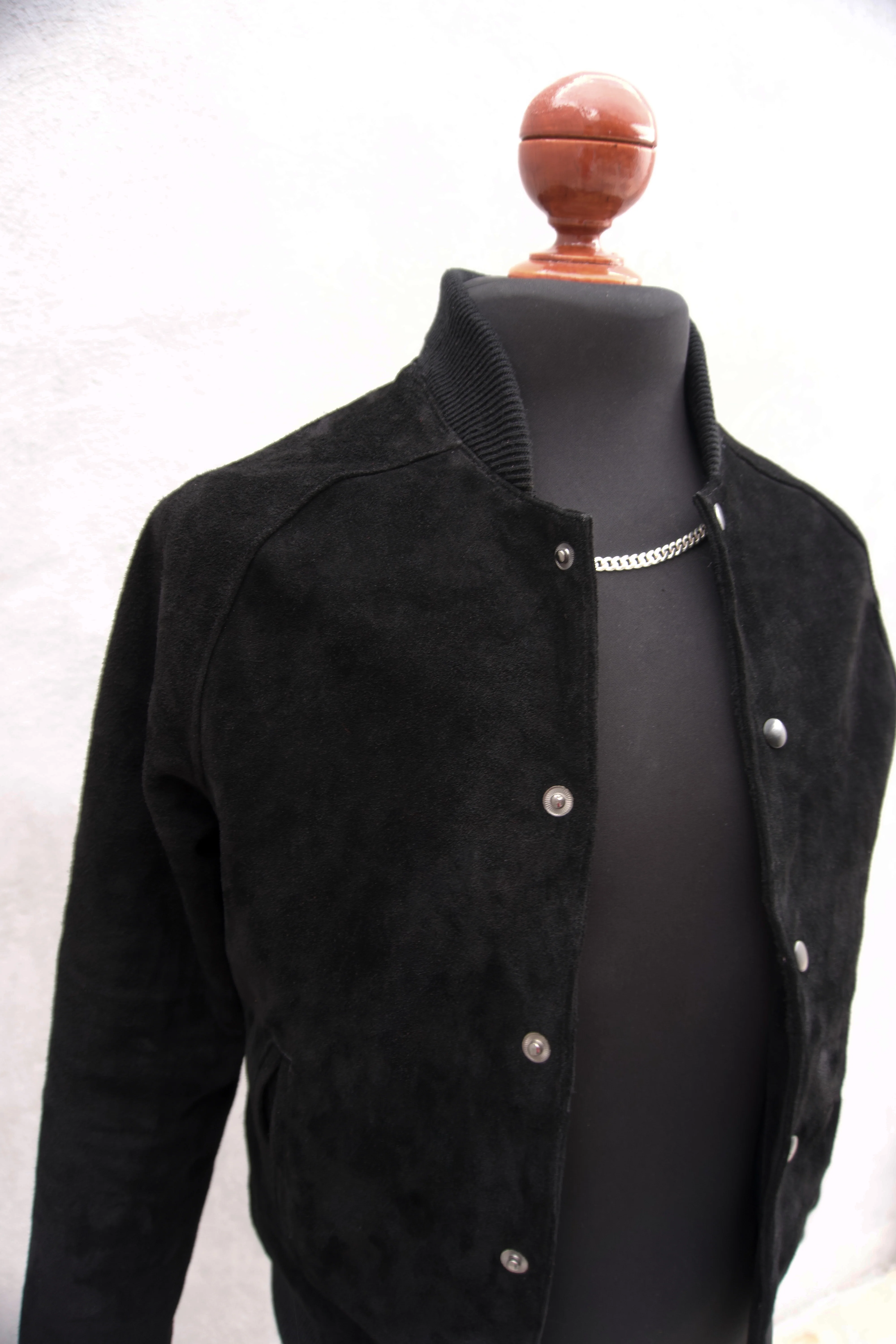 high school bomber velvet black - Image 2