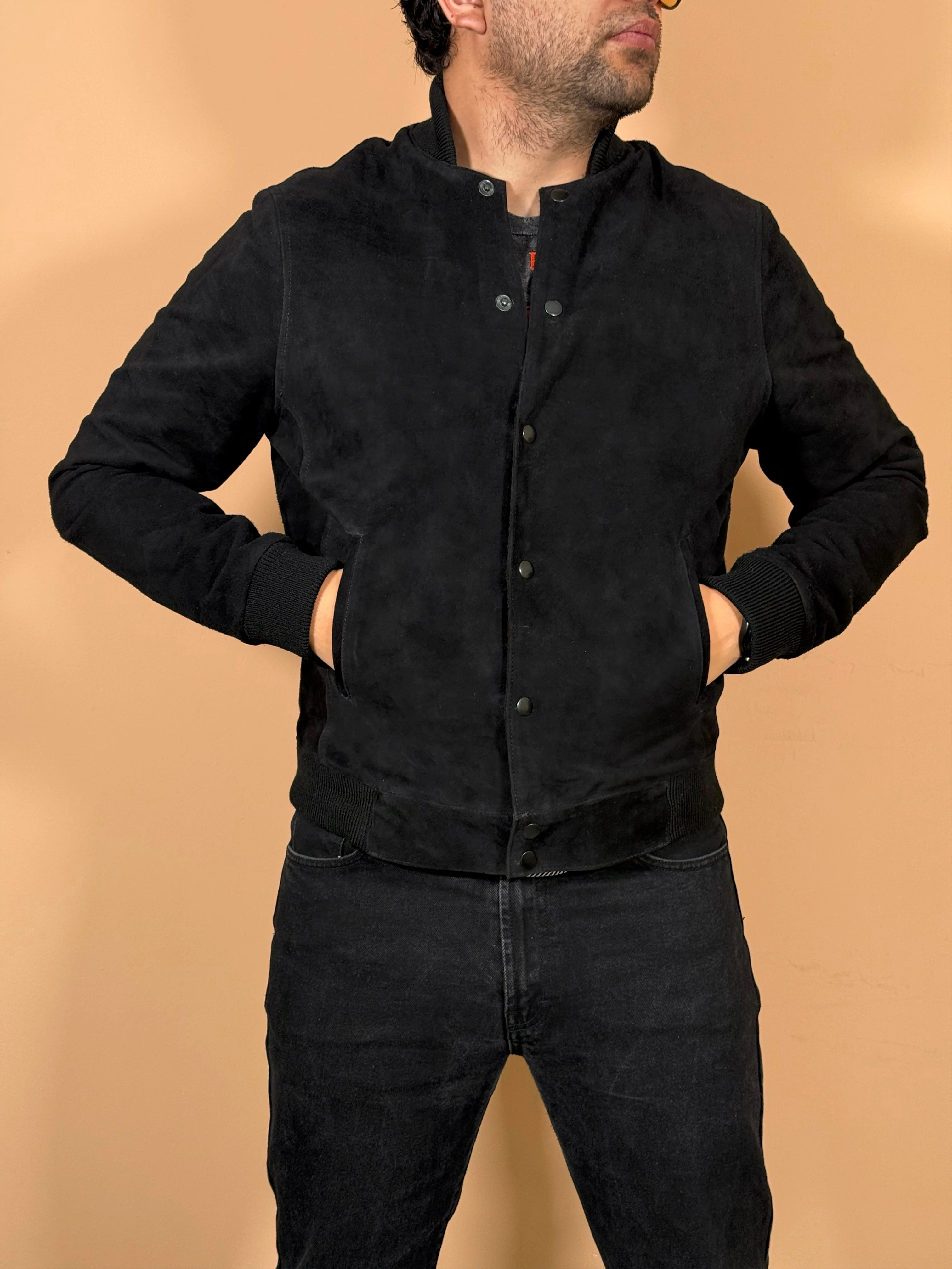 high school bomber velvet black - Image 5