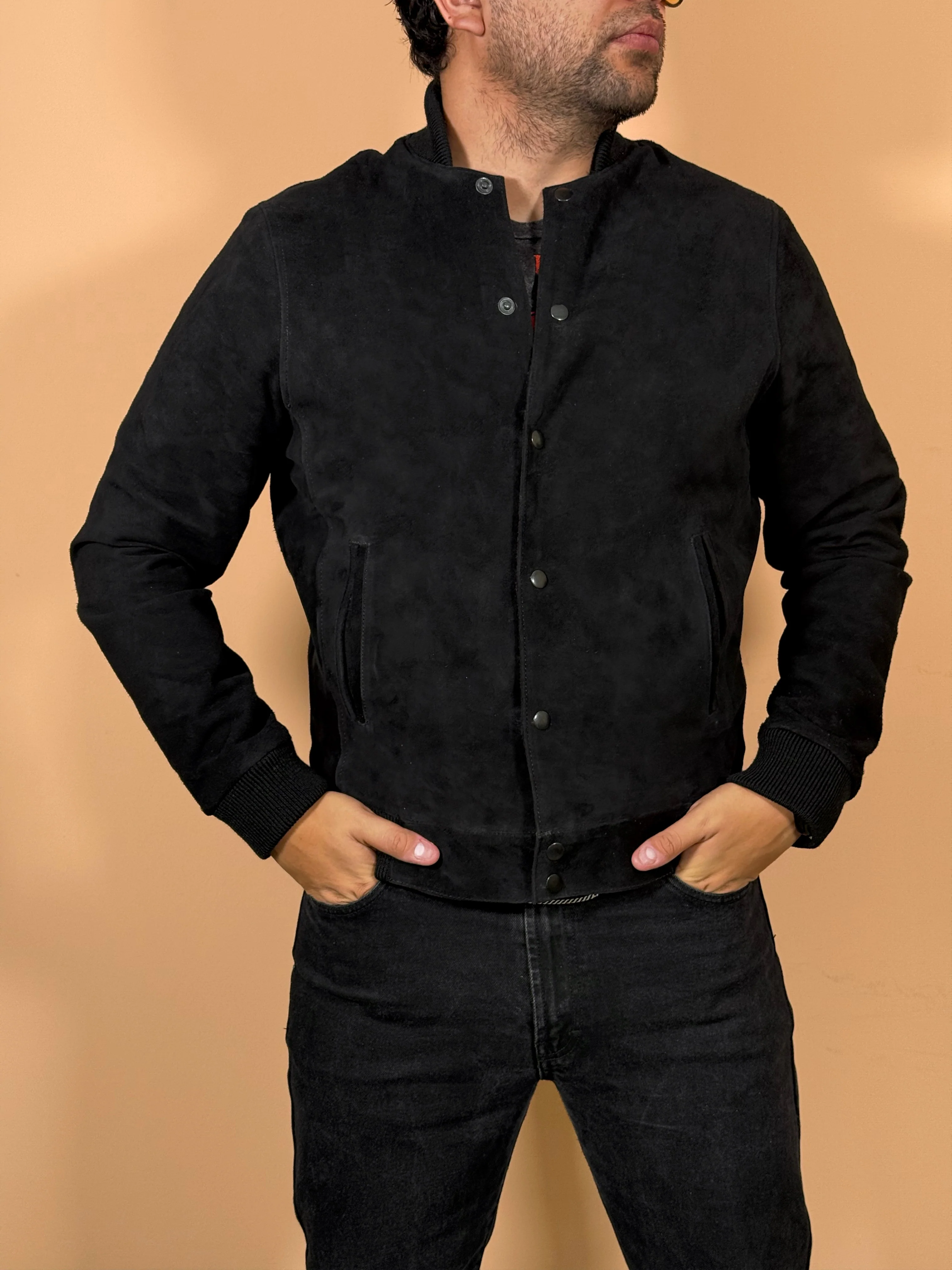 high school bomber velvet black - Image 6