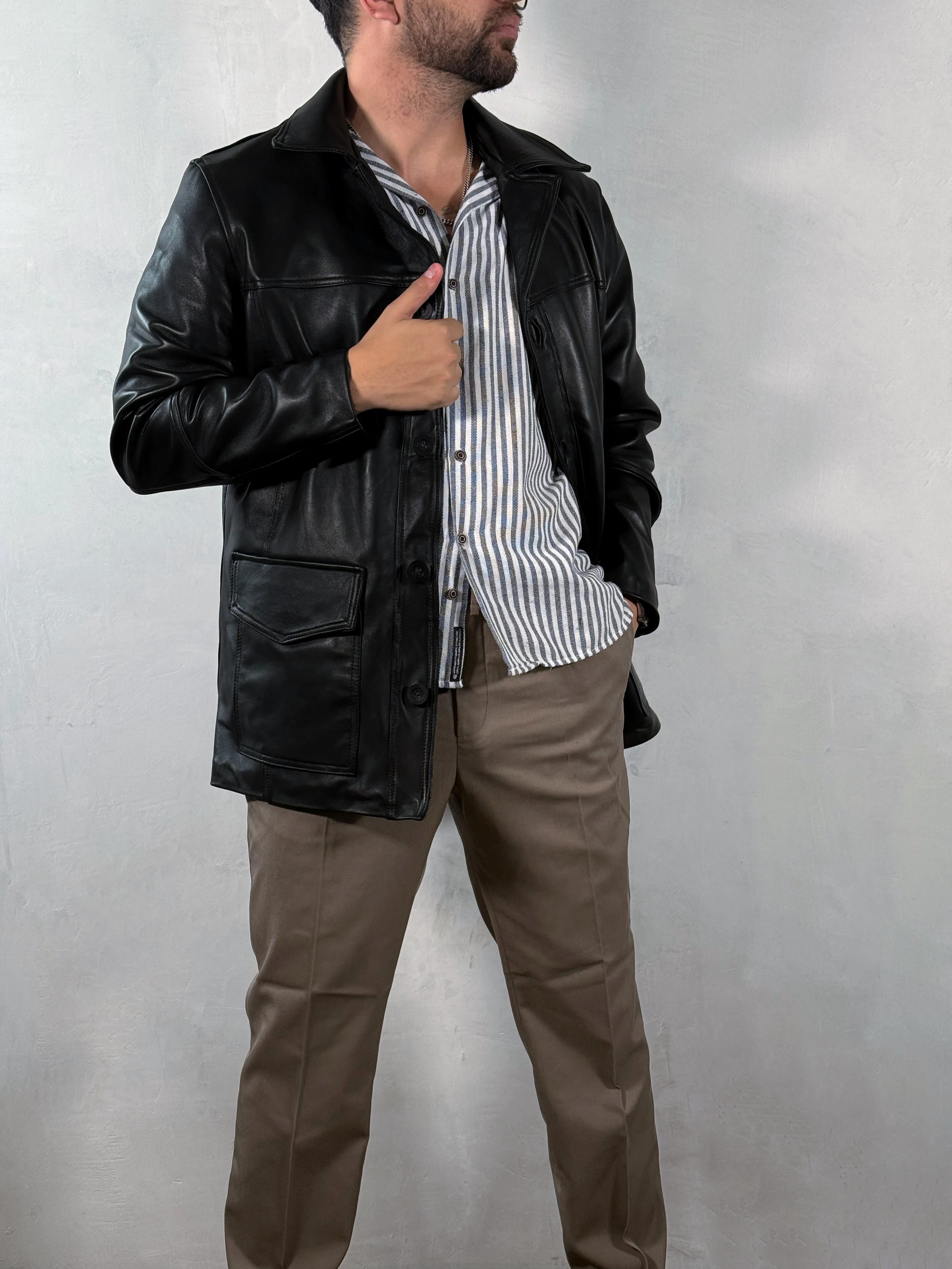 Tyler Durden gabardina black - Image 9